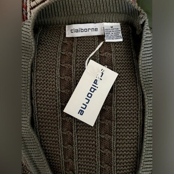 Vintage Liz Claiborne 100% cotton knit cardigan - Picture 6 of 7